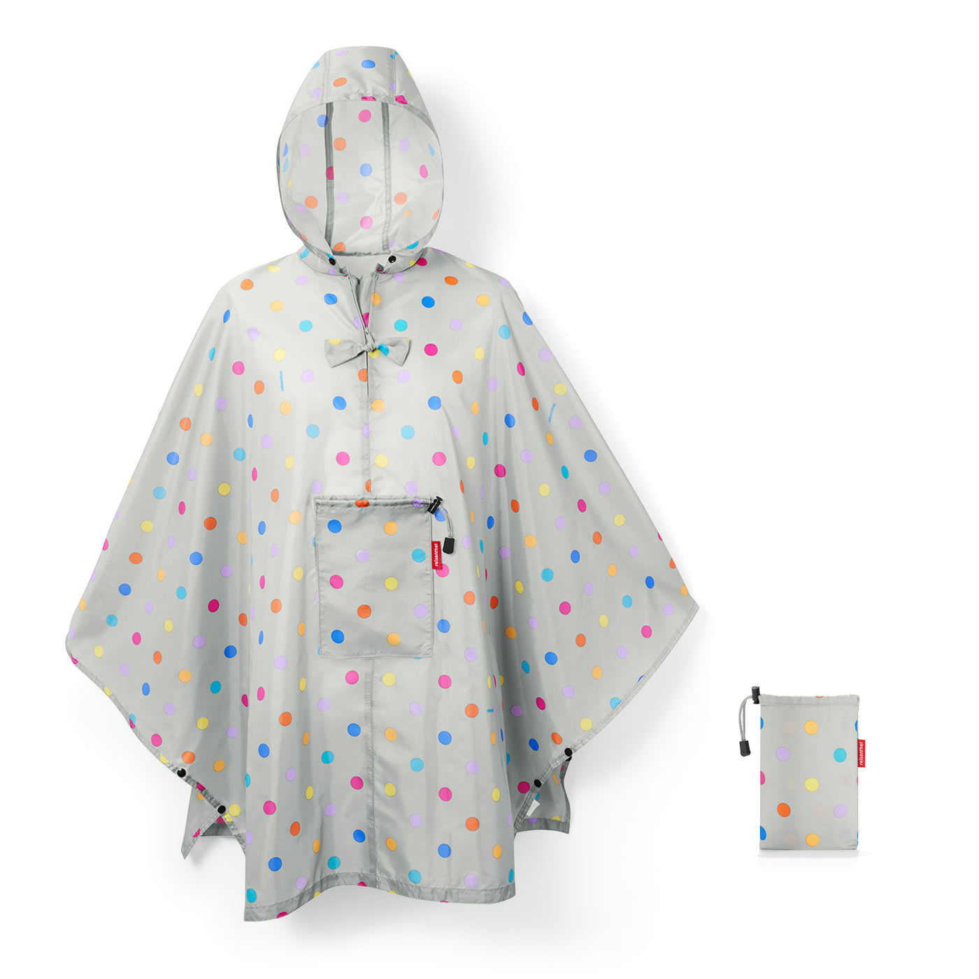 Reisenthel Mini Maxi Poncho Stonegrey Dots