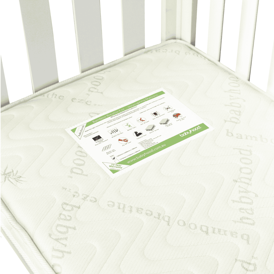 Babyhood Bamboo Breathe Eze Innerspring  Zip-Off Mattress