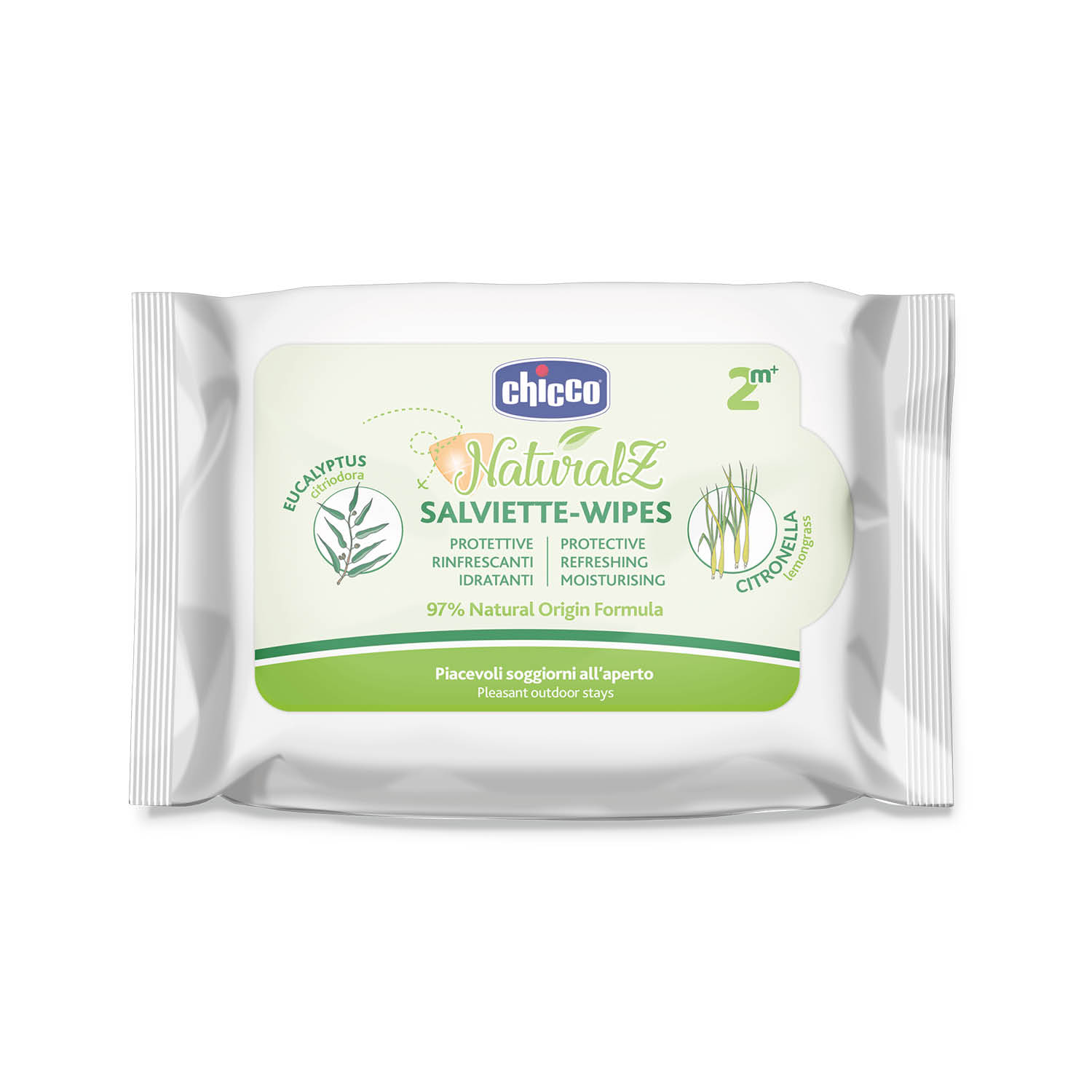 Chicco Naturalz New Refreshing & Protective Wipes (20pcs)