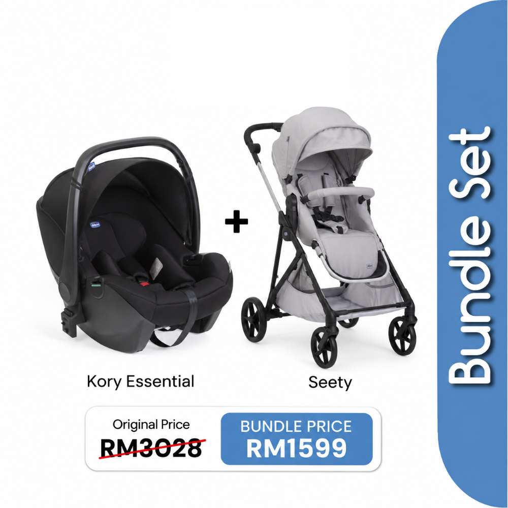 Chicco [Bundle Set] Seety Stroller + Kory Essential Carrier