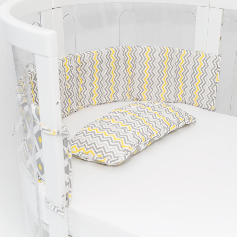 Babyhood Amani Bebe Cot Bumper & Pillow Set For Sova Cot