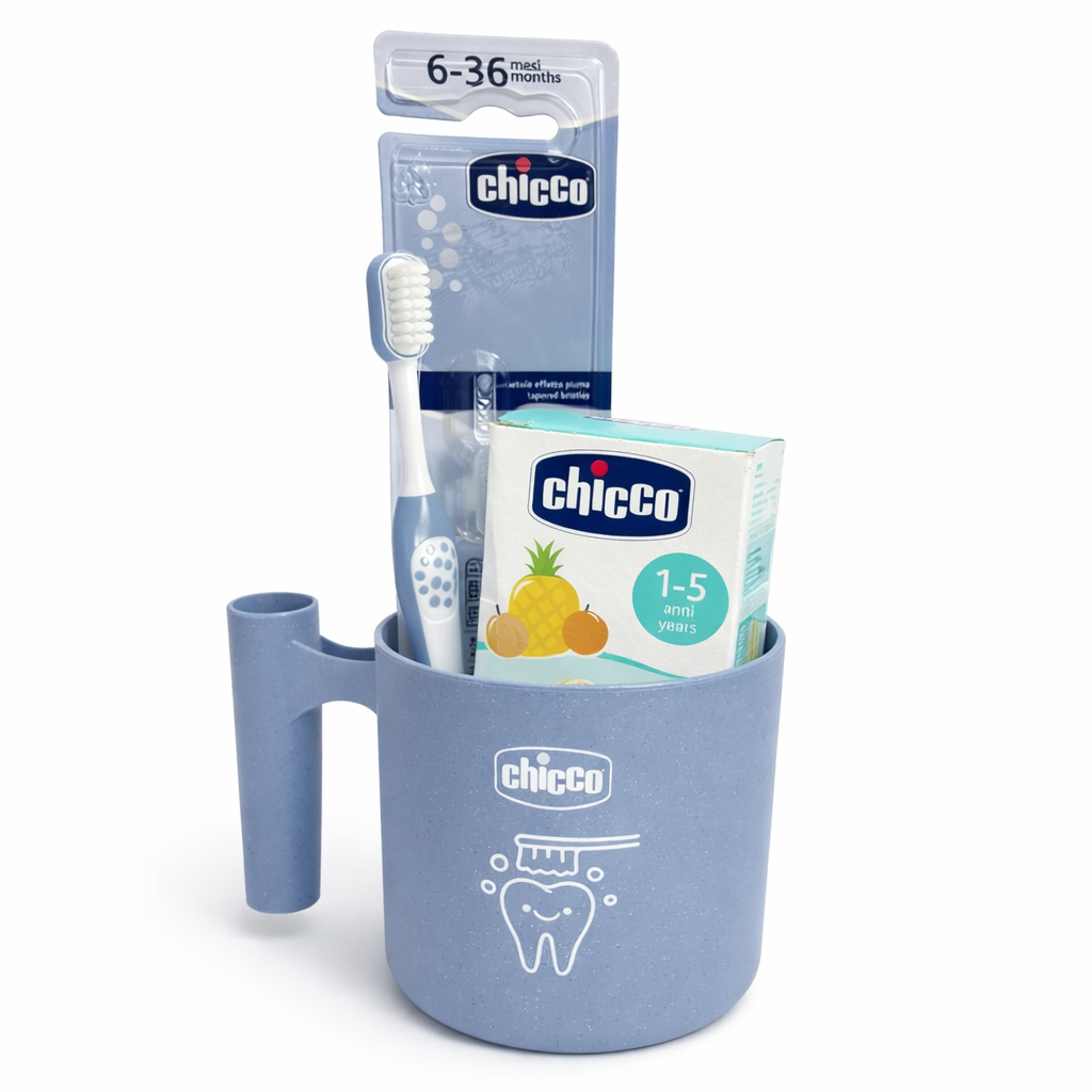 Chicco Oral Care Set (Toothbrush + Toothpaste + Cup)