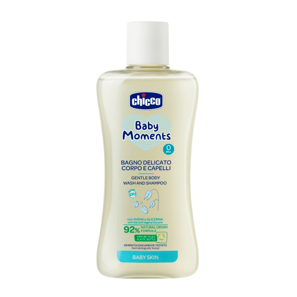 Chicco Baby Moment Gentle Body Wash and Shampoo