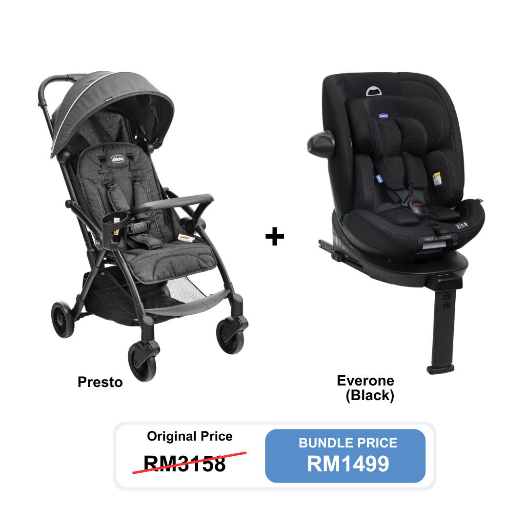Chicco [Bundle Set] Everone Car Seat + Presto Stroller