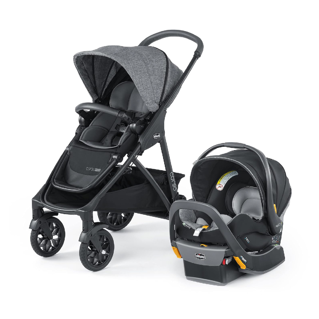 Chicco Corso Primo Cleartex Travel System (Carrier Expiry: Sept 2029)