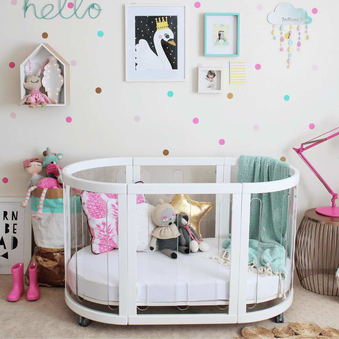 Babyhood Sova Cot 5-in-1 Clear